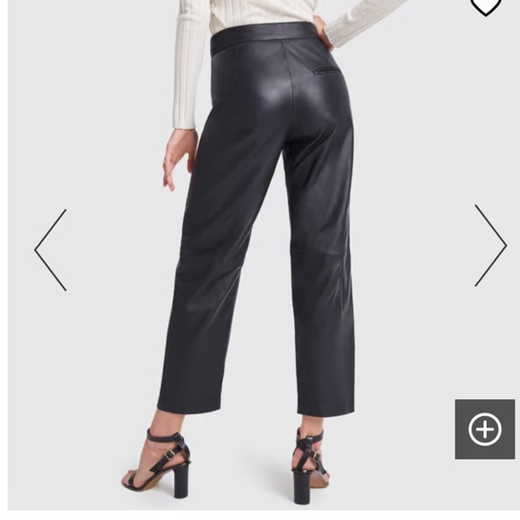 TOTEME black leather Novara pant trousers, size XS - Picture 2 of 12